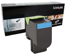 Lexmark 80C1HC0 Genuine Cyan Toner Cartridge 801HC