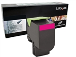 Lexmark 80C1HM0 Genuine Magenta Toner Cartridge 801HM