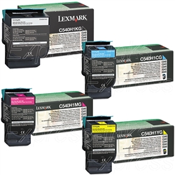Lexmark C540/ C544/ C546 Genuine Toner Combo