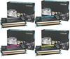 Lexmark X734, X736, X738 4-Pack Toner Combo