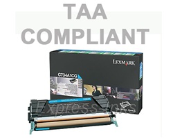 Lexmark C734A4CG Cyan Toner Cartridge