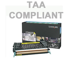 Lexmark C734A4YG Yellow Toner Cartridge