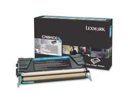 Lexmark C748H1CG Genuine Cyan Toner Cartridge