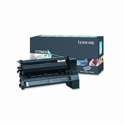 Lexmark C7700CH Genuine Cyan Toner Cartridge