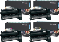 Lexmark C780 High Yield Genuine Toner Cartridge Combo