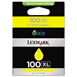 Lexmark 100XL Genuine Yellow Ink Cartridge 14N1071