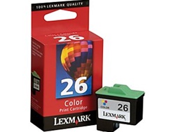 Lexmark #26 Color Inkjet Ink Cartridge 10N0026