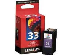 Lexmark #33 Tri-Color Inkjet Ink Cartridge 18C0033