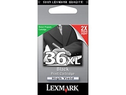 Lexmark #36XL Black Inkjet Ink Cartridge 18C2170