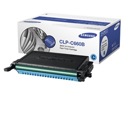 Samsung CLP-C660B Genuine Cyan Toner Cartridge