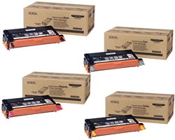 Xerox Phaser 6180 Genuine Toner Cartridge Combo