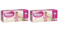 Huggies Walker Girl Nappies (13-18 kg) Bulk - MULTIBUY 96x2 nappies