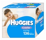 Huggies Crawler Boy Nappies (6-11kg) Bulk - 136 nappies