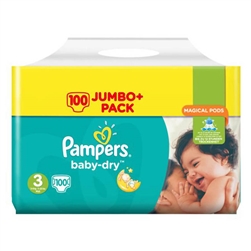 Pampers Nappies  Baby Dry 3 6-10kg 100