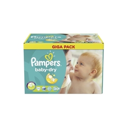 Pampers Nappies Baby Dry 4+ 9-18kg 112
