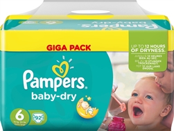 Pampers Nappies Baby Dry 15+kg 92