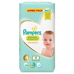 Premium Protection Jumbo Pack 9-14kg (54 Nappies)