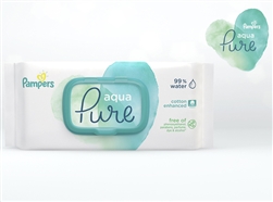 Pampers Aqua Pure Wipes - 12x70 Carton Giga Carton. (840 Wipes)