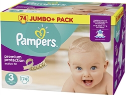 Pampers Nappies Active Fit 3  4-9kg 74