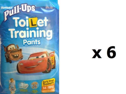 Huggies Pull Ups Toilet Training Pants Early Stage Trainers for BOYS -14 to  18 kg- MULTIBUY 13 x6 (1 BOX) at  - free shipping17packx6