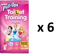 Huggies Pull Ups Toilet Training Pants Early Stage Trainers for GIRLS -14 to 18 kg-   MULTIBUY 13 x6 (1 BOX)