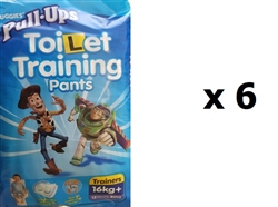 Huggies Pull Ups Toilet Training Pants Trainers for BOYS -16kg+ -   MULTIBUY 12x6 (1 BOX)