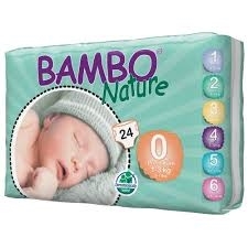 Bambo Nature Nappies Premature 1-3kg MULTIBUY 144 ( 24x6)