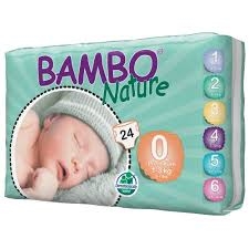 Bambo Nature Nappies Premature 1-3kg 24