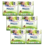 Moltex Nature n.1 eco nappies 6 XL 16-30kg  MULTIBUY 22x6 (132 nappies)