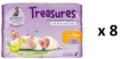 Bulk Treasures Nappies Newborn Unisex 240 nappies