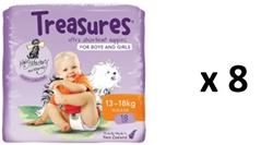 Bulk Treasures Nappies Walker Unisex 144 nappies