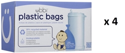 Ubbi Plastic Bag Case - MULTI-BUY 4x 25 Nappy bags