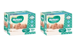 Huggies Baby Wipes Mega Pack MULTIBUY ( 384x2 wipes)