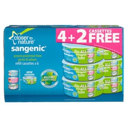 Sangenic Fits All Tubs Cassettes - 6 pack