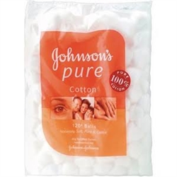 Johnson's Pure Cotton Balls 120pk