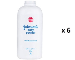 Johnsons Baby  Powder MULTI-BUY 6x600gr