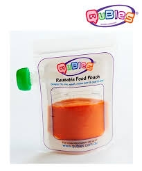 Qubies Baby Food Storage Pouches - 10pk