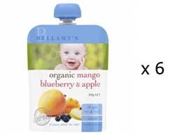 Bellamy’s Organic Mango Blueberry & Apple 4m+