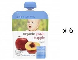 Bellamy’s Organic Peach & Apple 4m+