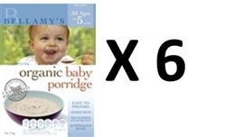Bellamy’s Organic  Baby Porridge(From 5 months) multi-buyx6