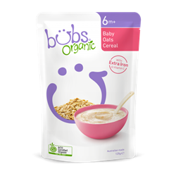 Organic Bubs BabyBanana Oats Cereal (125g)