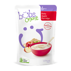 Organic Bubs Baby Apple Porridge Porridge (125g)