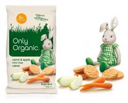 Only Organic Carrot & Apple Mini Rice Cakes