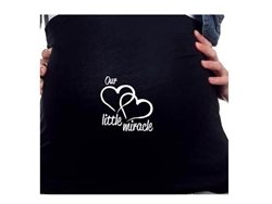 Mama Band Text Medium - Black  "Our little miracle"
