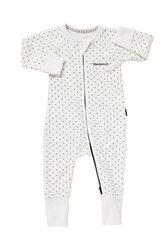 Bonds Baby Zip Wondersuit - White/Black Spot - Size 0