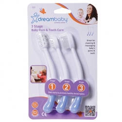 Dreambaby Toothbrush Set - 3 Stage Blue
