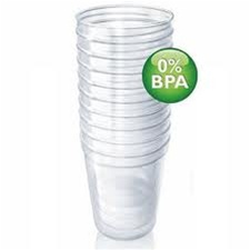 VIA Avent Breast Milk Storage 180 ml refill cups 10pk