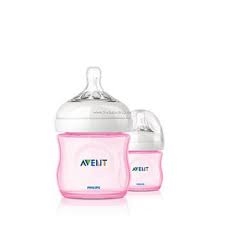 AVENT NATURAL 691 Feeding Baby Bottles - Pink 125ml x 2
