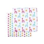 JJ Cole Collections Muslin Cotton Wrap Blanket - Brights (2 Pack)
