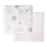 JJ Cole Collections Muslin Cotton Wrap Blanket - Primrose (2 Pack)